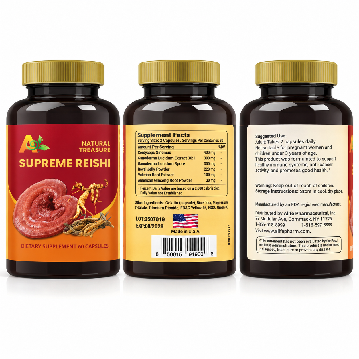 Super Reishi Mushroom (60 Capsules)